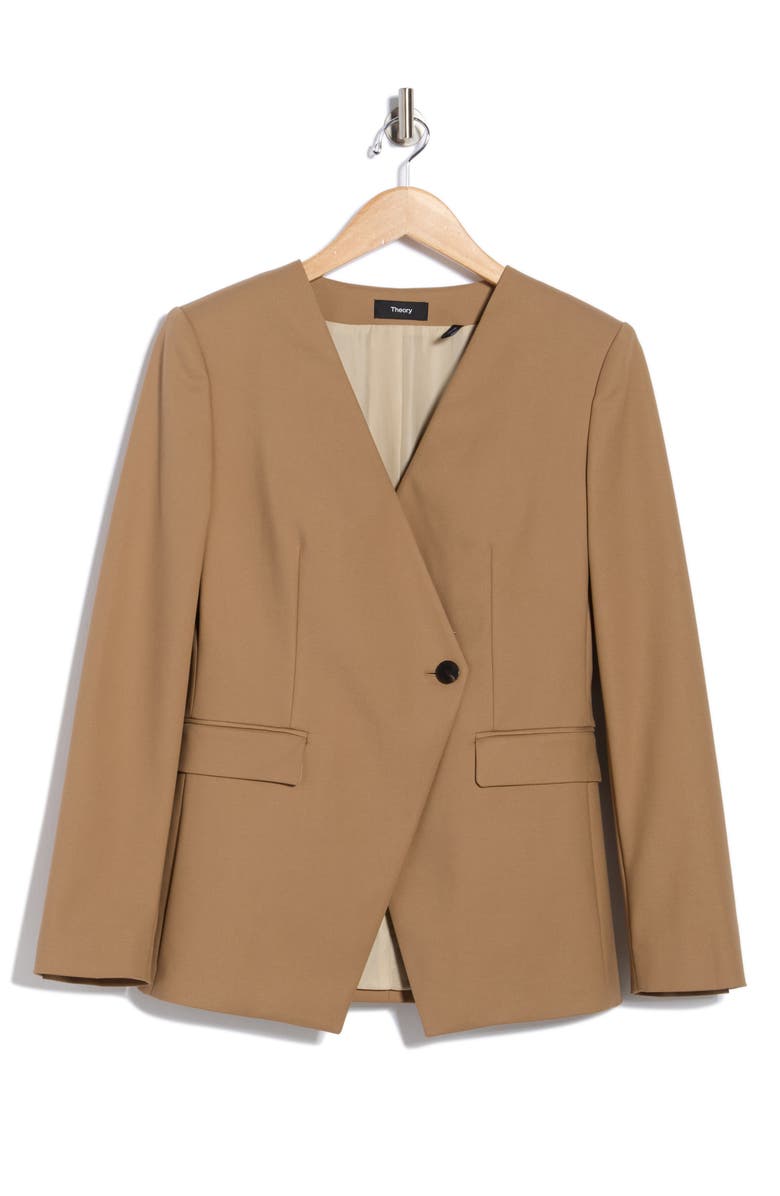 Theory Angle Jacket, Alternate, color, Truffle