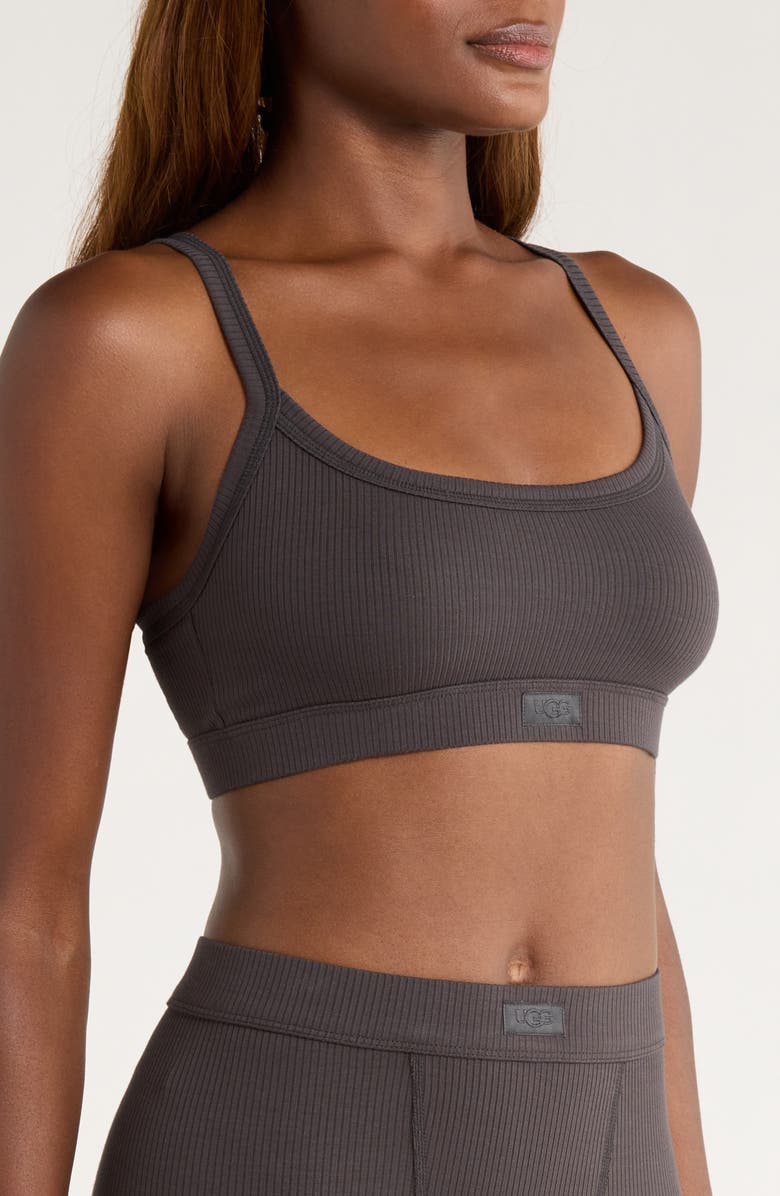UGG<sup>®</sup> Tesia Rib Lounge Bralette, Alternate, color, Ink