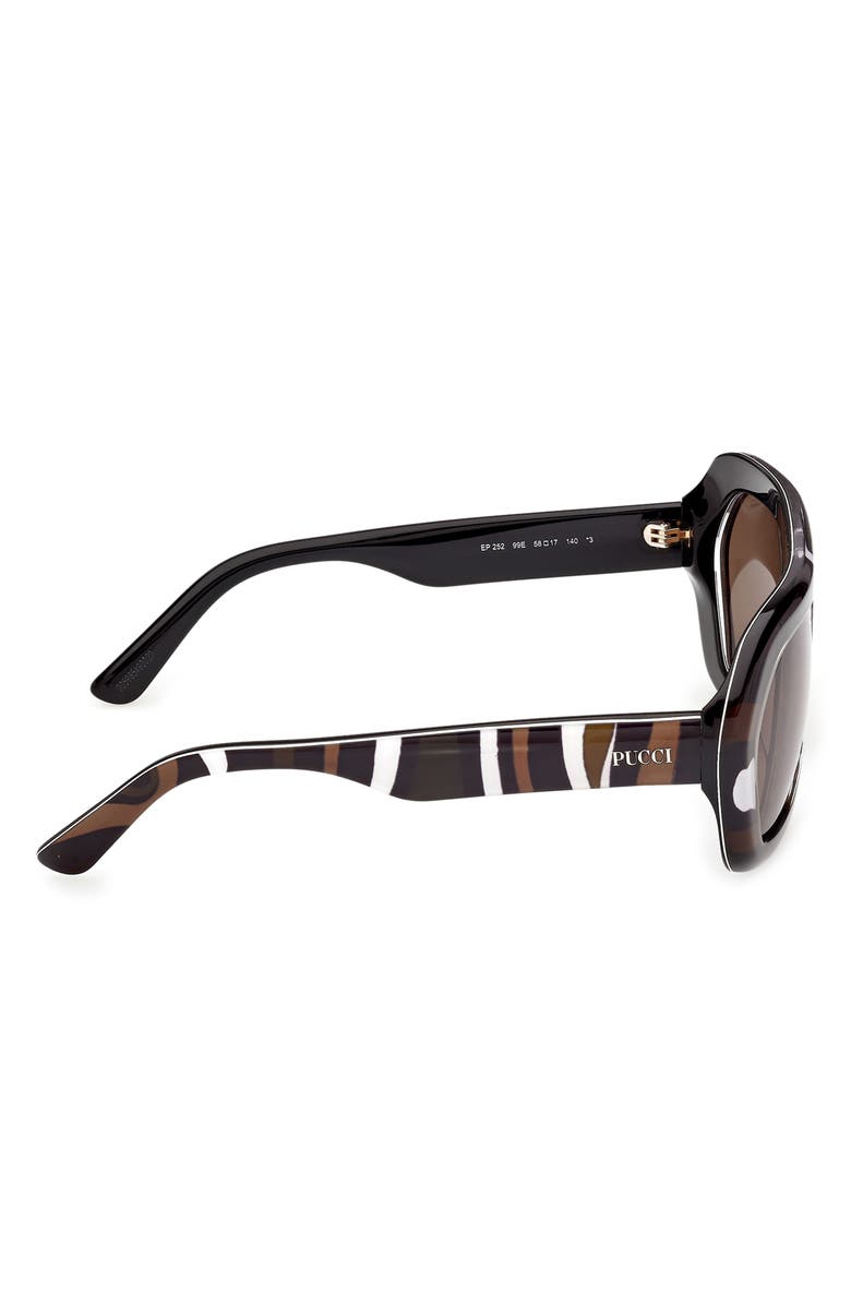 Emilio Pucci 58mm Square Sunglasses, Alternate, color,