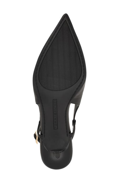 Tommy Hilfiger Cerizza Slingback Pointed Toe Pump In Black