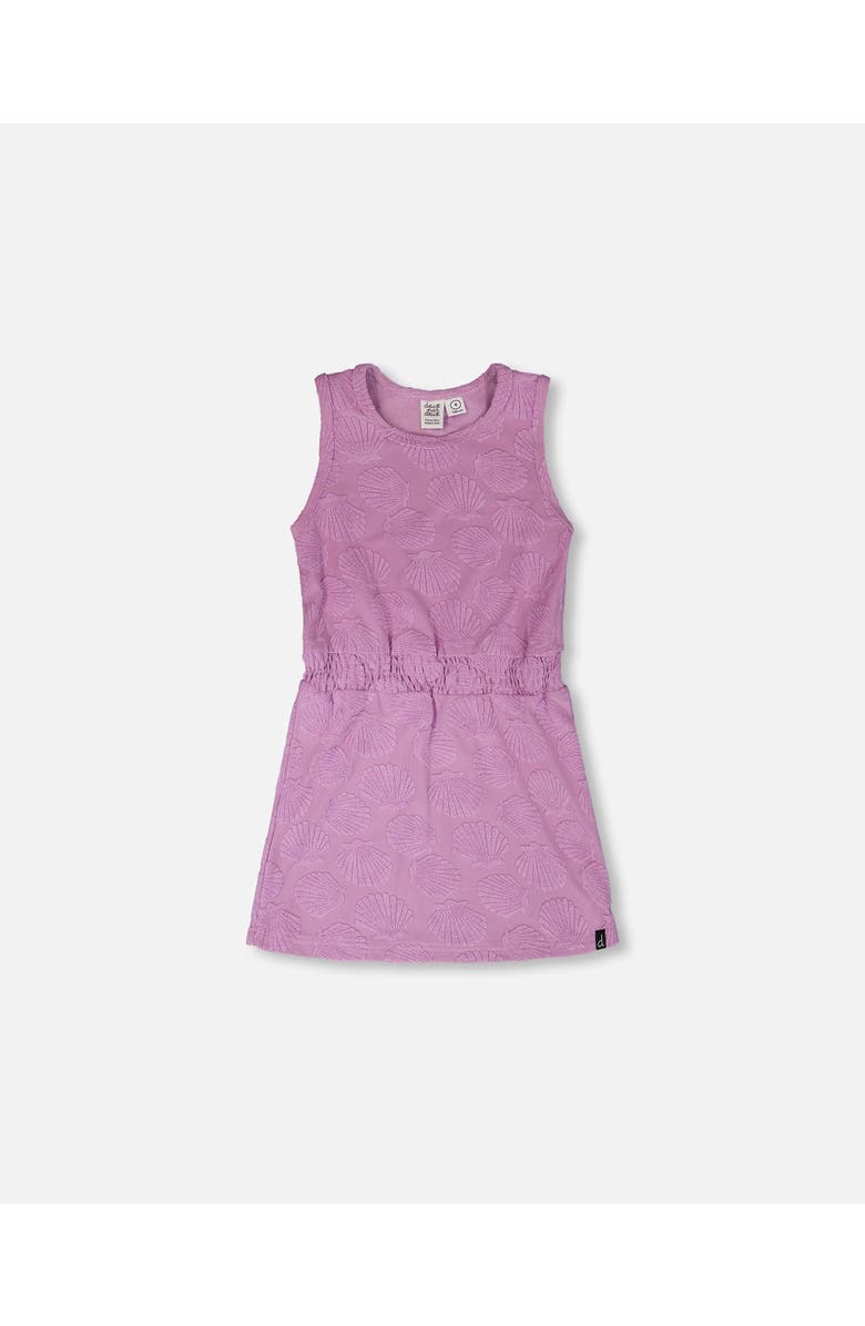 Deux par Deux Sleeveless Terry Cloth Beach Dress, Main, color, Lilac