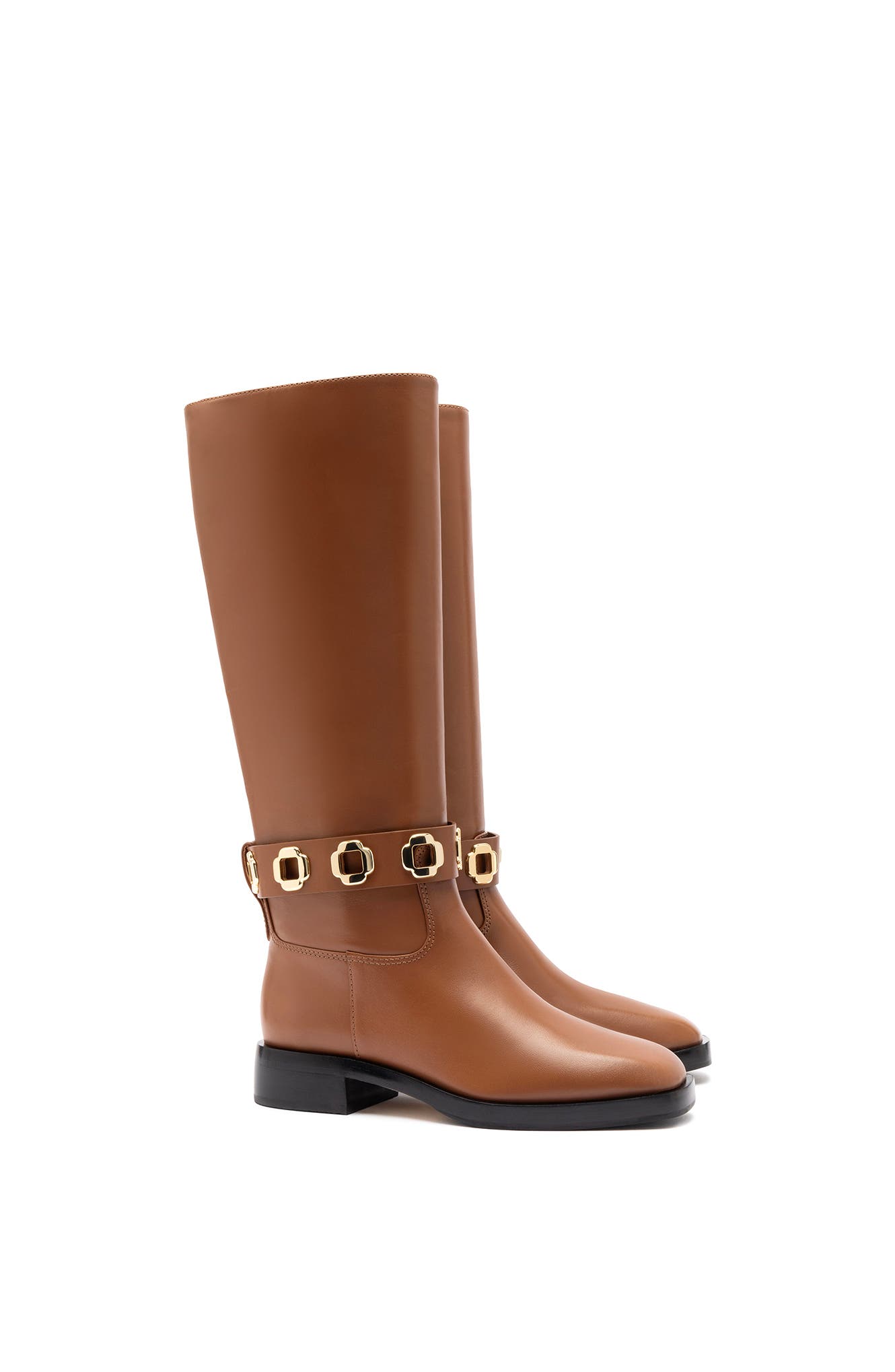 Larroudé Milan Flat Boot, Alternate, color, 