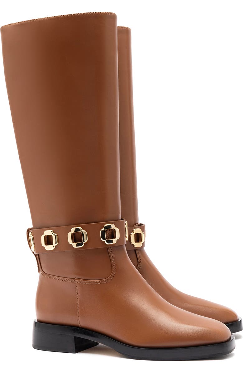 Larroudé Milan Flat Boot, Alternate, color,