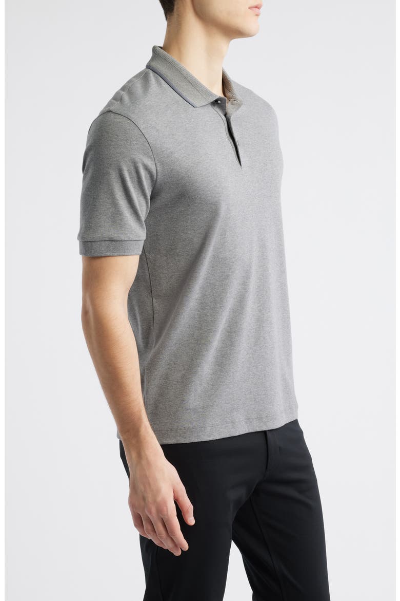Phillipson Mercerized Cotton Polo, Alternate, color, MEDIUM GREY