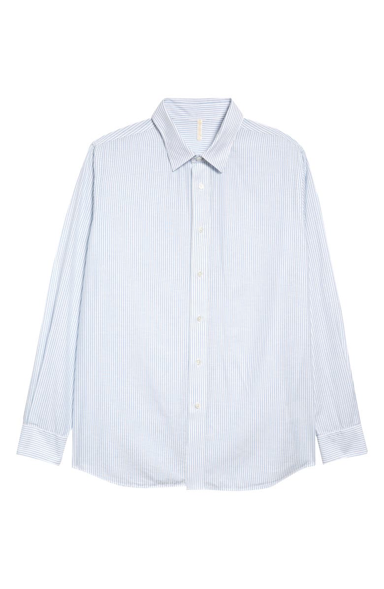 Sunflower Stripe Button-Up Shirt, Main, color, 