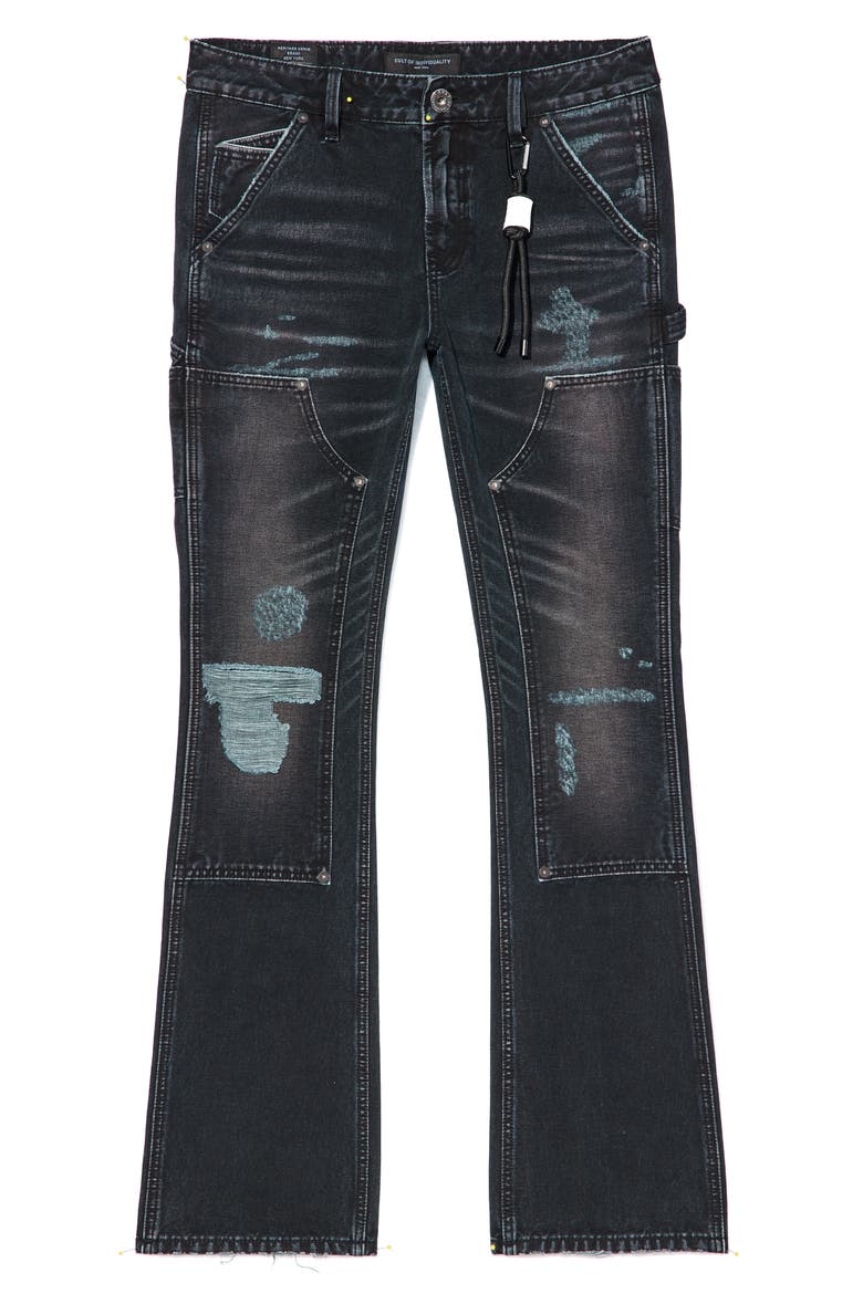 Lenny Carpenter Bootcut Jeans, Alternate, color, VINTAGE BLACK
