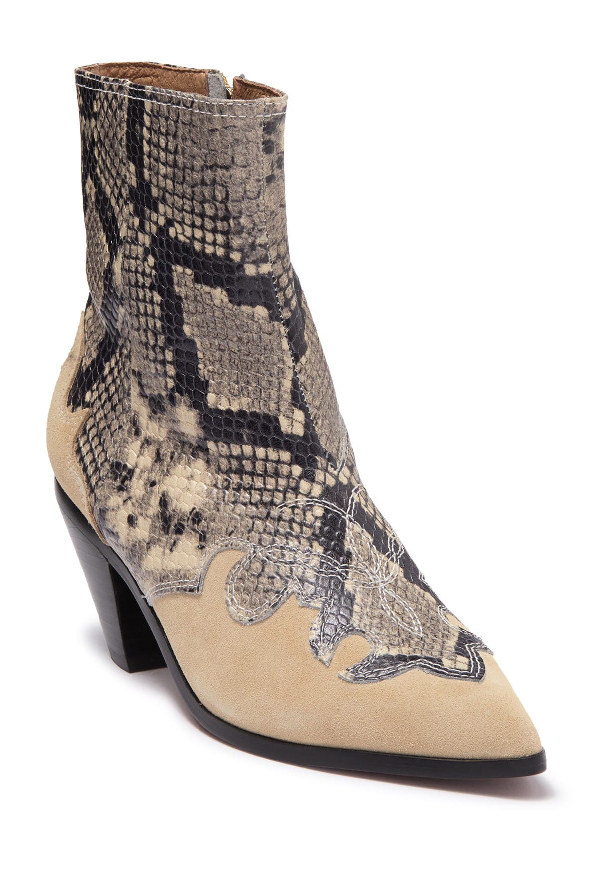 Joie Rafa Suede Western Ankle Boot, Main, color, 