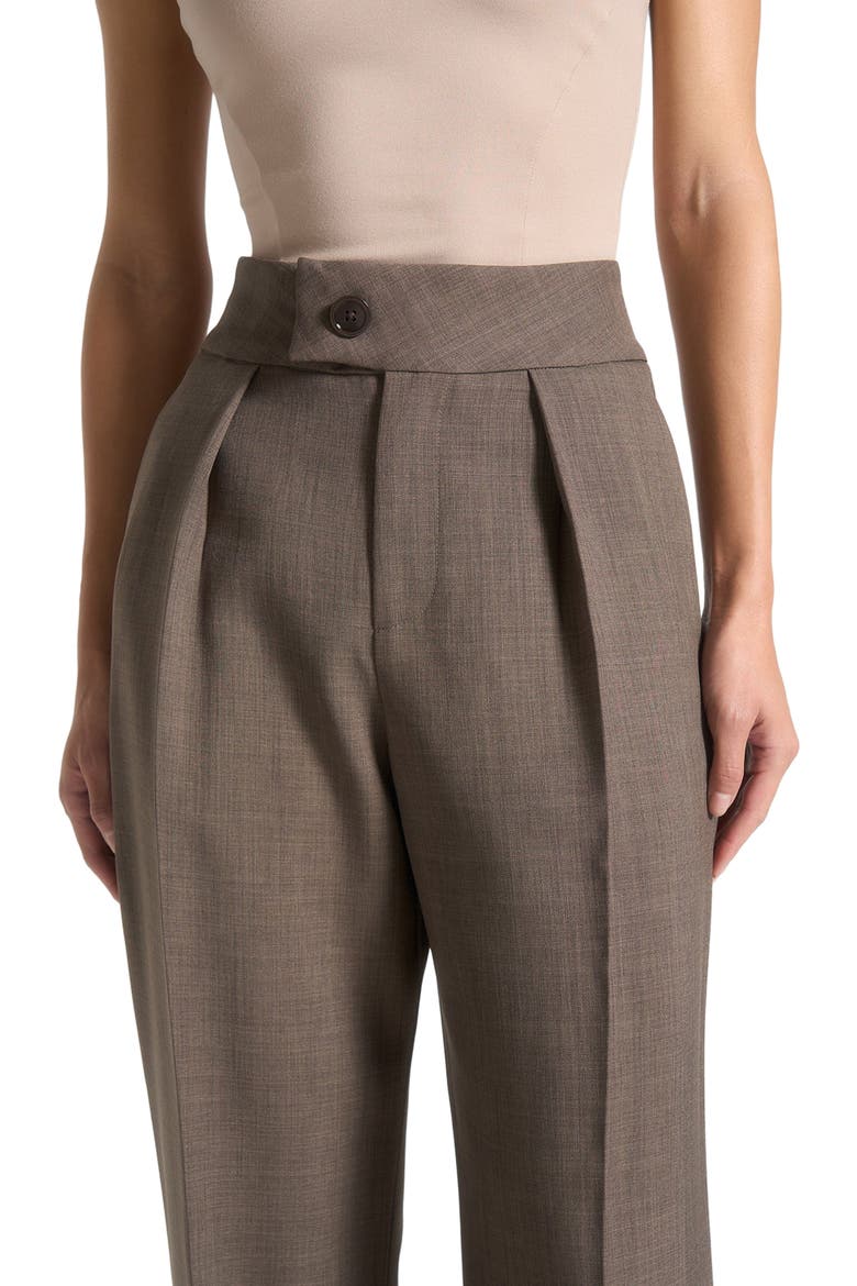 Elsa High Waisted Tailored Trousers, Alternate, color, Dark Taupe