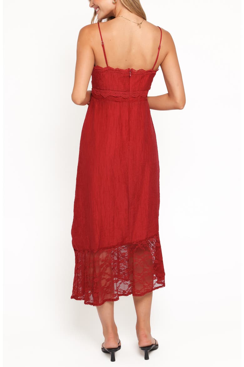 Winnie Lace Sleeveless Maxi Dress, Alternate, color, RED