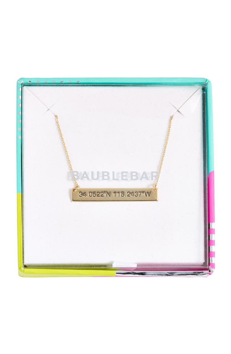 BaubleBar Coordinate Bar Pendant Necklace, Alternate, color, 