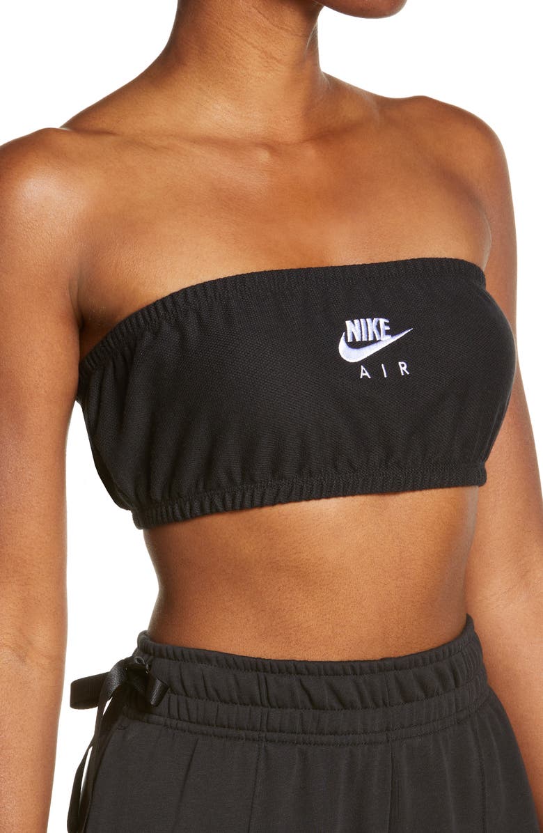 Nike Air Piqué Bandeau Top, Alternate, color, 