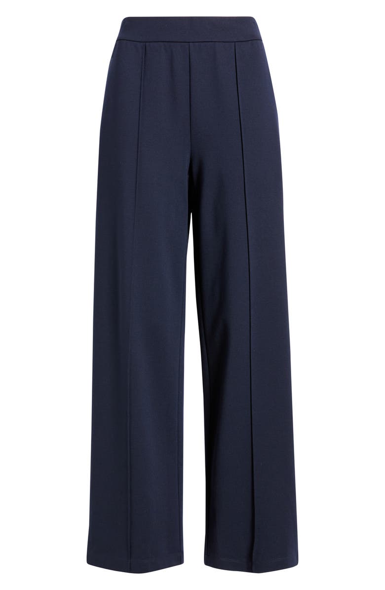 Eileen Fisher Pintuck Straight Leg Pants, Alternate, color, Ink