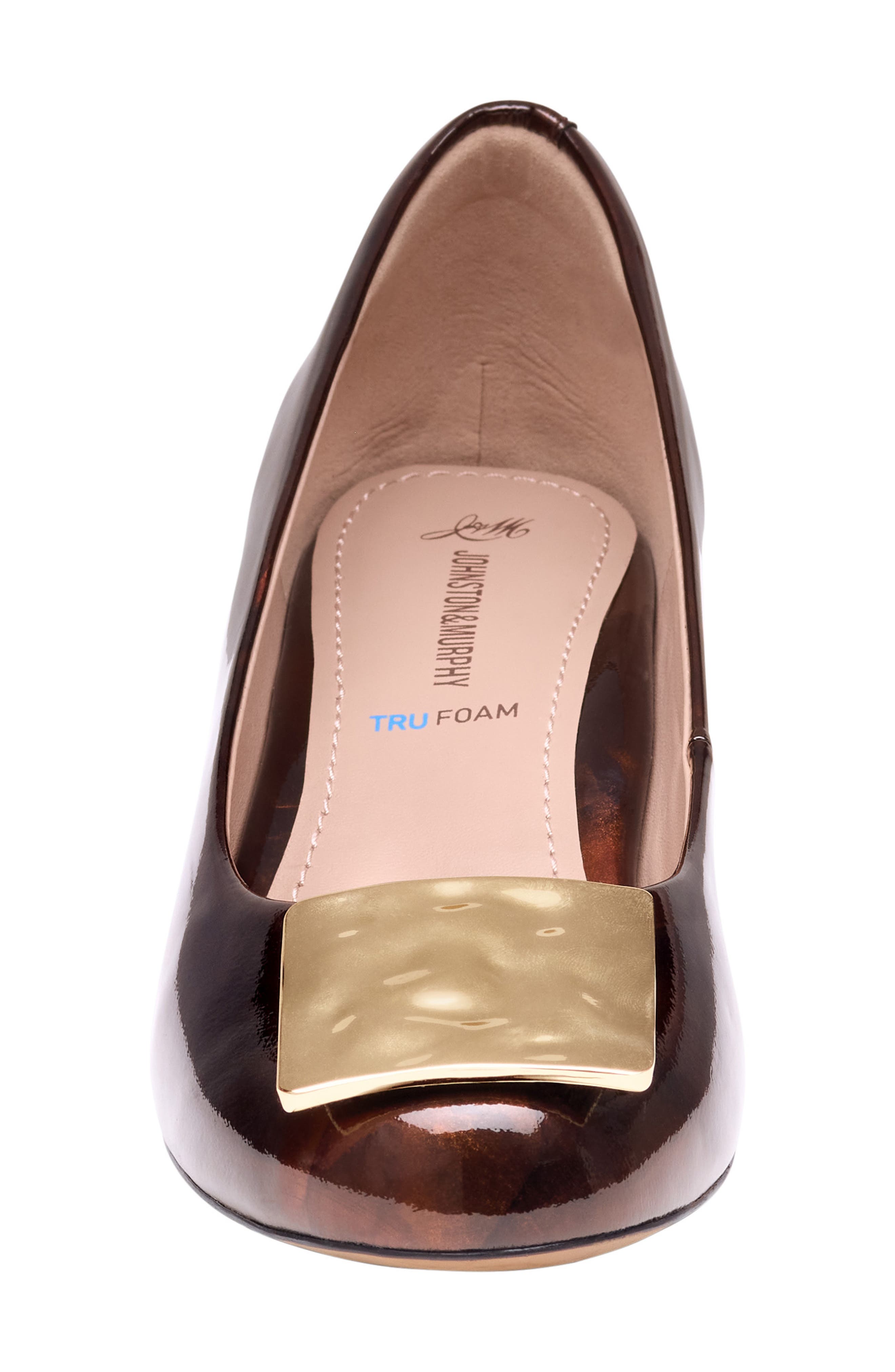 Sienna Pump, Alternate, color, DARK BROWN LEATHER