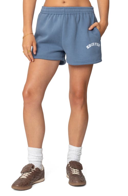 Edikted Sweat Shorts In Blue