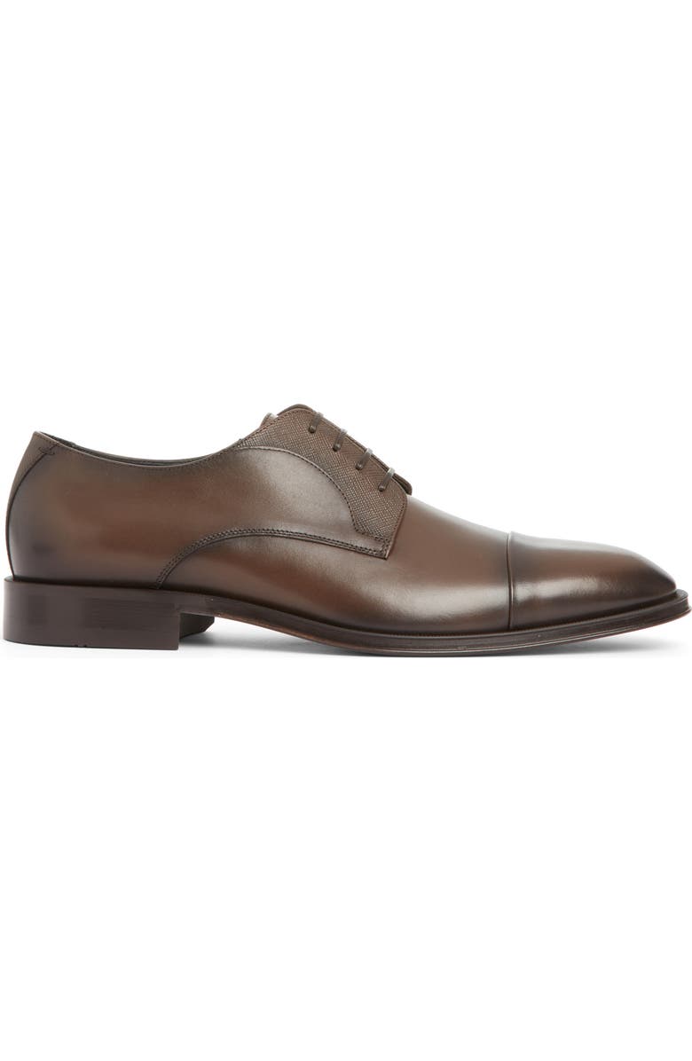 BOSS Derrek Cap Toe Derby, Alternate, color, Dark Brown