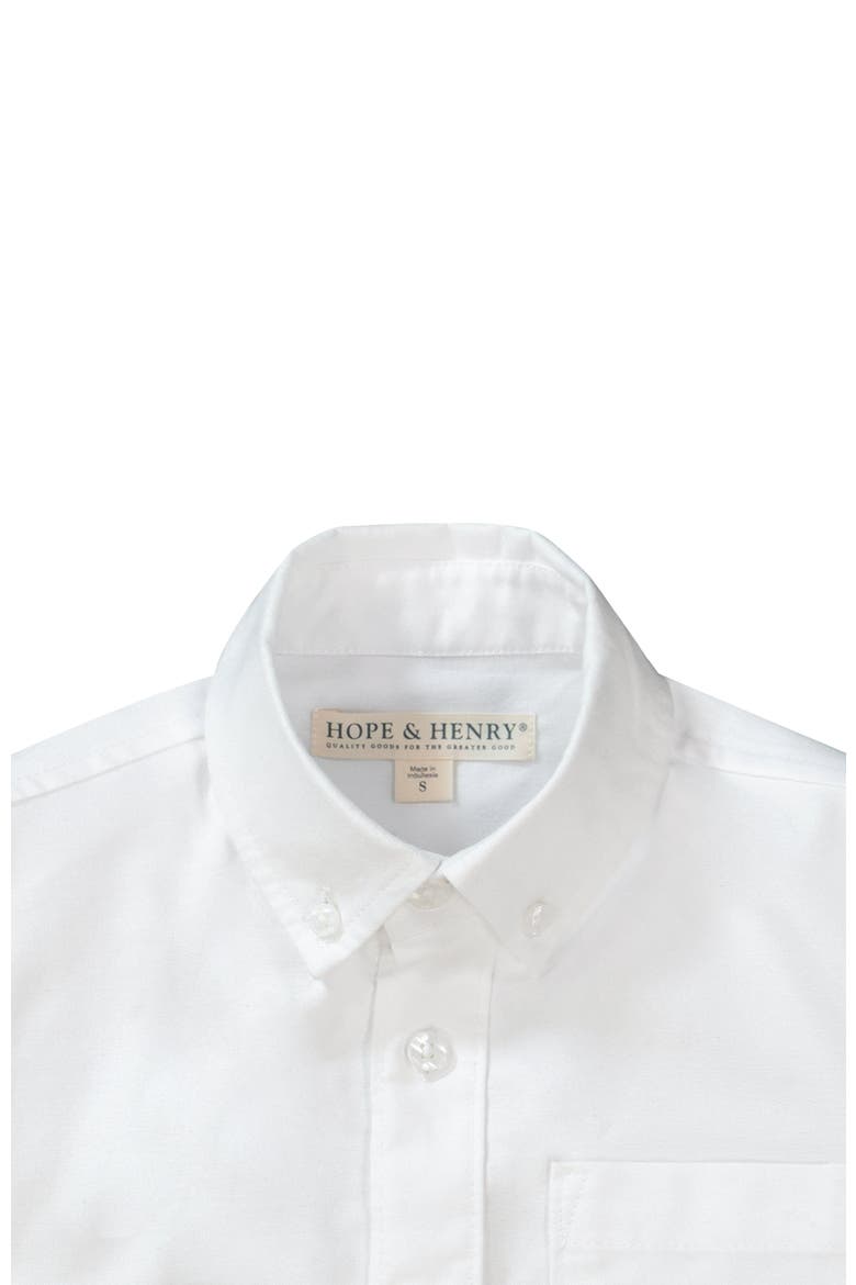 Boys' Classic Oxford Button Down Shirt, Kids, Alternate, color, Soft White