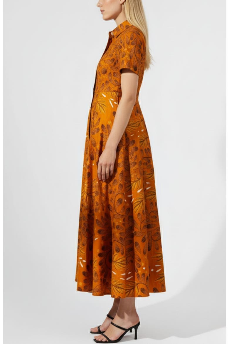 Feyi Shirt Dress, Alternate, color, Brown