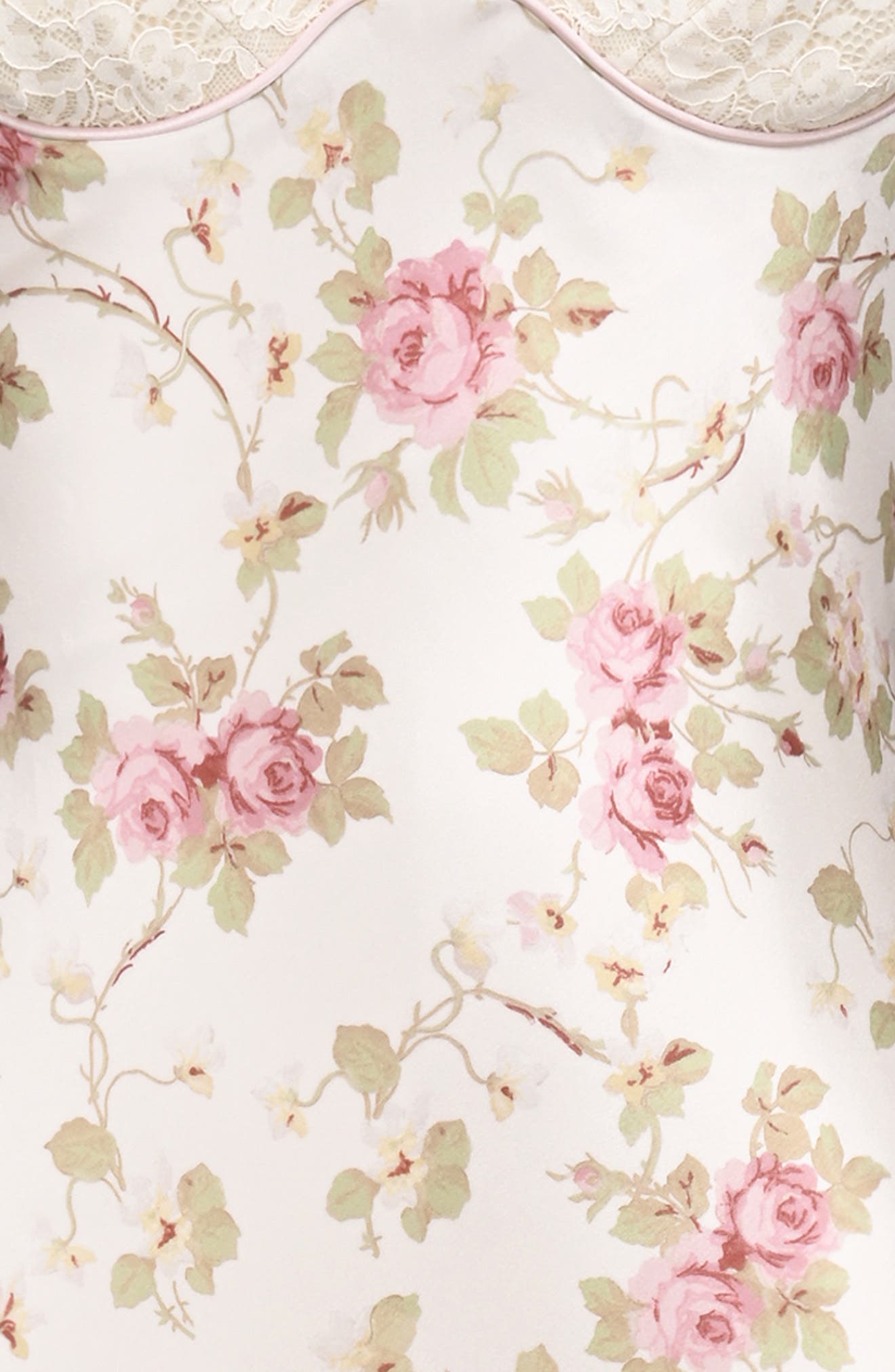 bias cut midi satin dress with floral embellishment House OF CB Felicity Floral-Print Satin Midi Dress