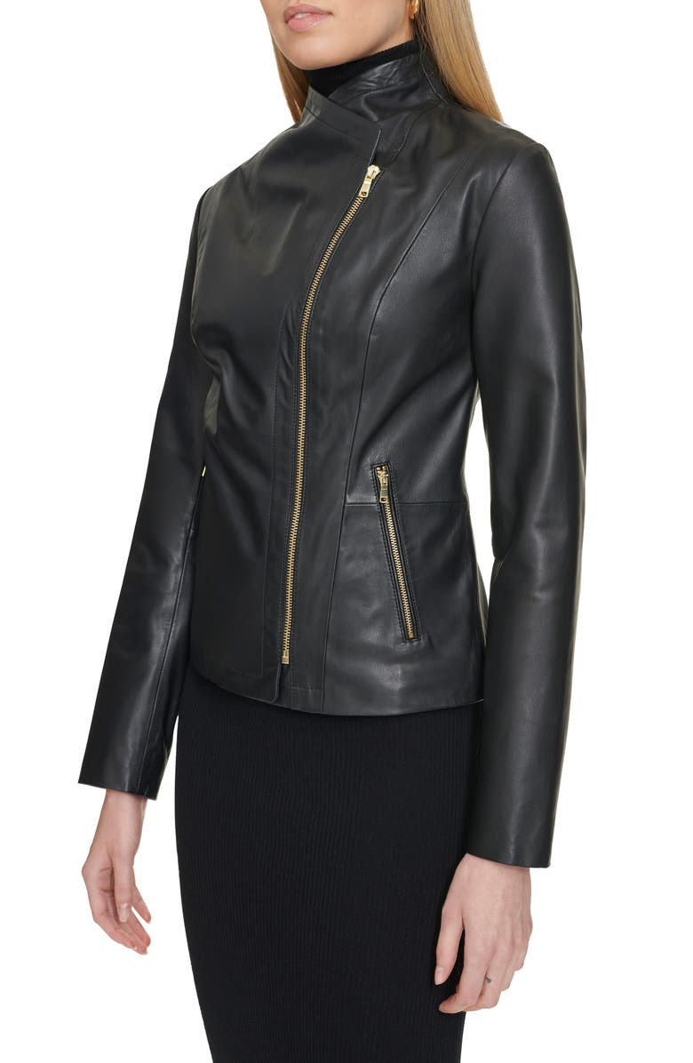 Cole Haan Leather Jacket, Alternate, color,