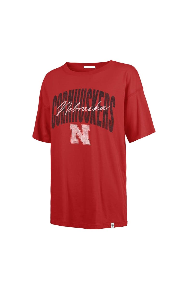 '47 Women's '47  Scarlet Nebraska Huskers Muse Sadie T-Shirt, Alternate, color, 