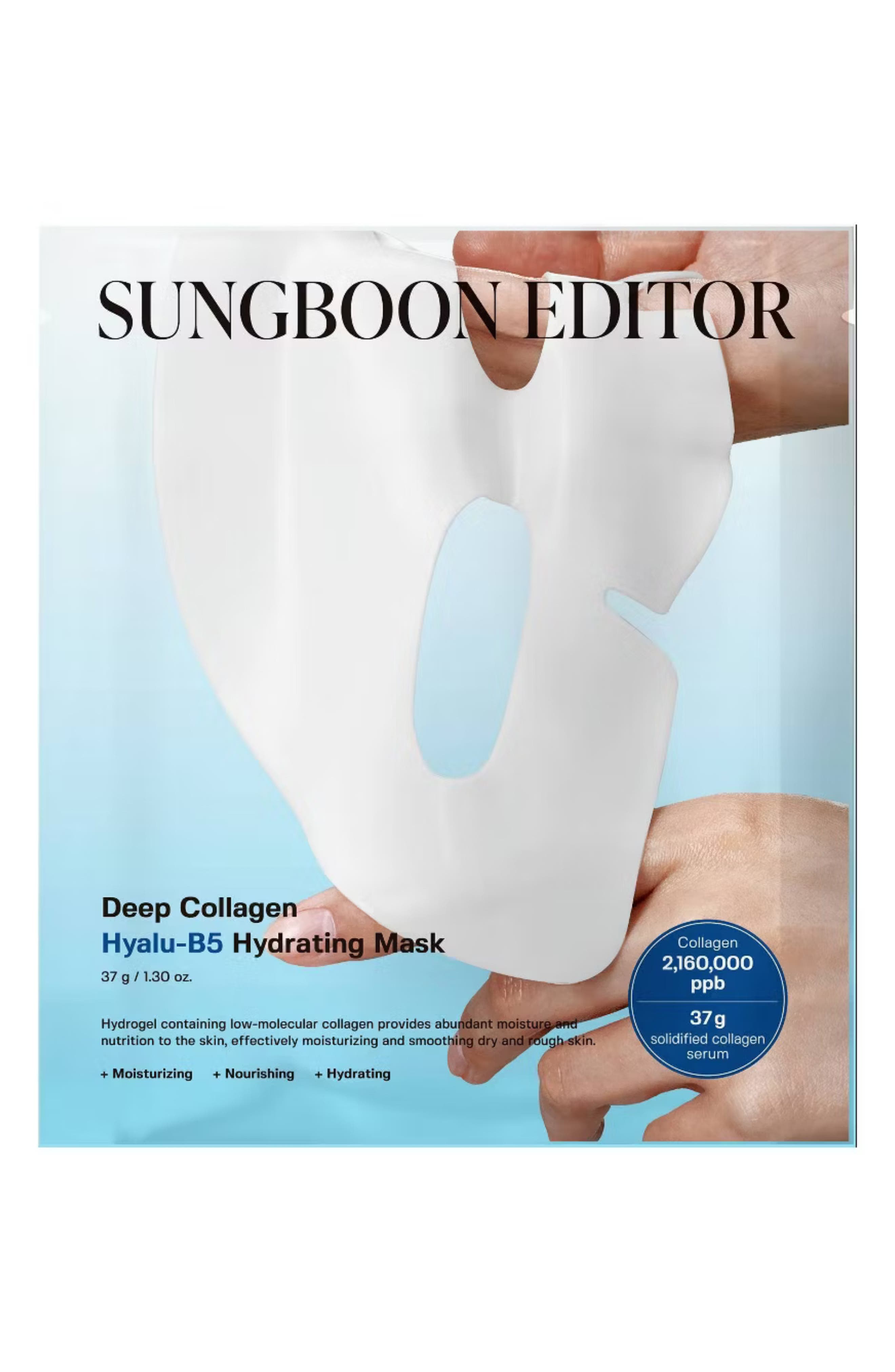 Sungboon Editor Deep Collagen Hyalu-b5 Hydrating Mask In Transparent