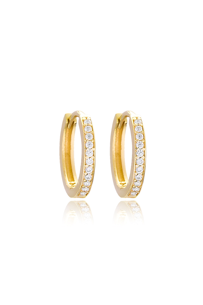The Minimalist Icon Huggie, Main, color, Yellow Gold