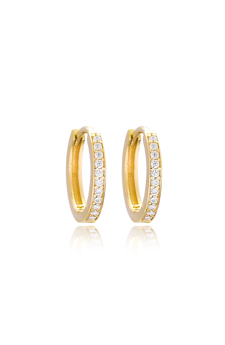 Mazin Jewels The Minimalist Icon Huggie, Main, color, Yellow Gold