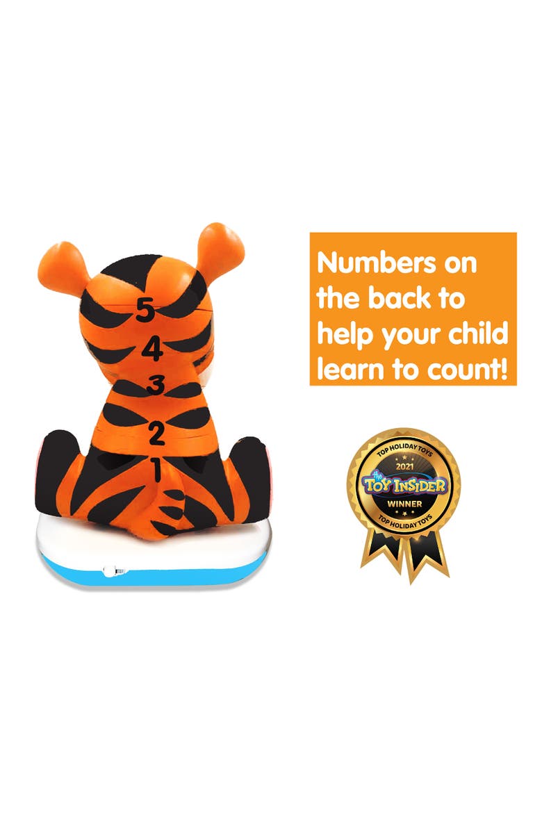 Stack-a-Roos Stackaroos Pals Baby Tiger Lights & Sounds, 5 Piece Stacking Animal Tower, Alternate, color,