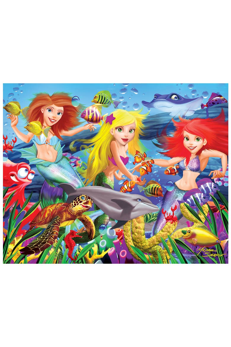 Glow in the Dark 100pc Puzzles 4-Pack V1, Alternate, color, Multicolor