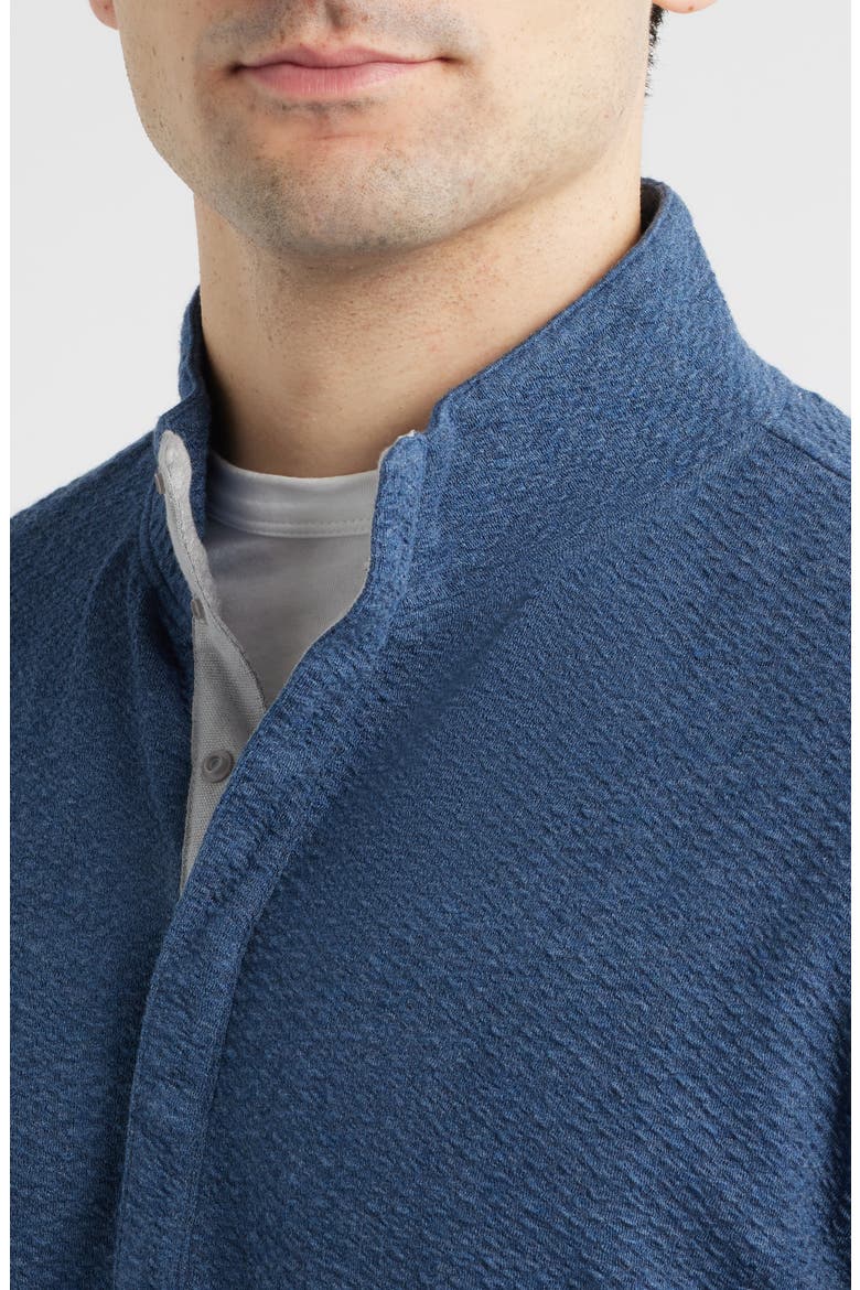 Ransel Quarter Snap Placket Pullover, Alternate, color, NAVY