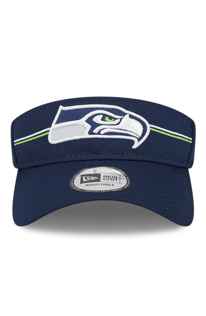 New Era Men's New Era Navy Seattle Seahawks 2023 NFL Training Camp Adjustable Visor, Alternate, color,
