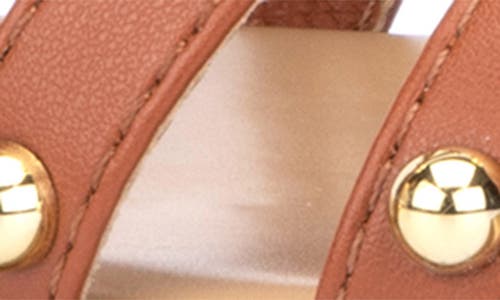 Olivia Miller Heidi Cabochon Stud Slide Sandal In Cognac