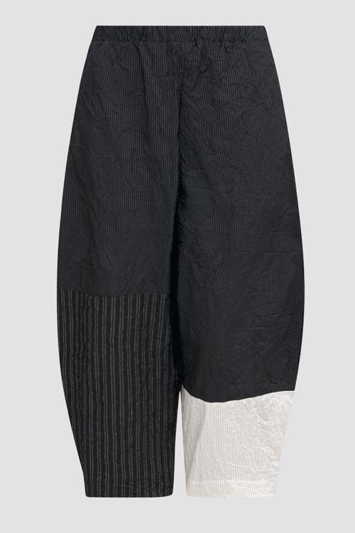 ALEMBIKA ALEMBIKA PATCHWORK CROPPED OVAL SILHOUETTE PANTS