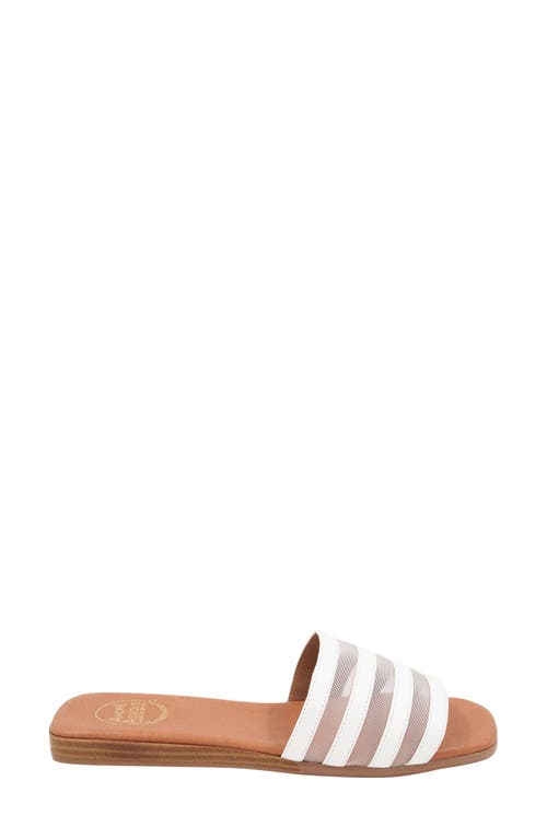 Andre Assous Kaila Slide Sandal In White