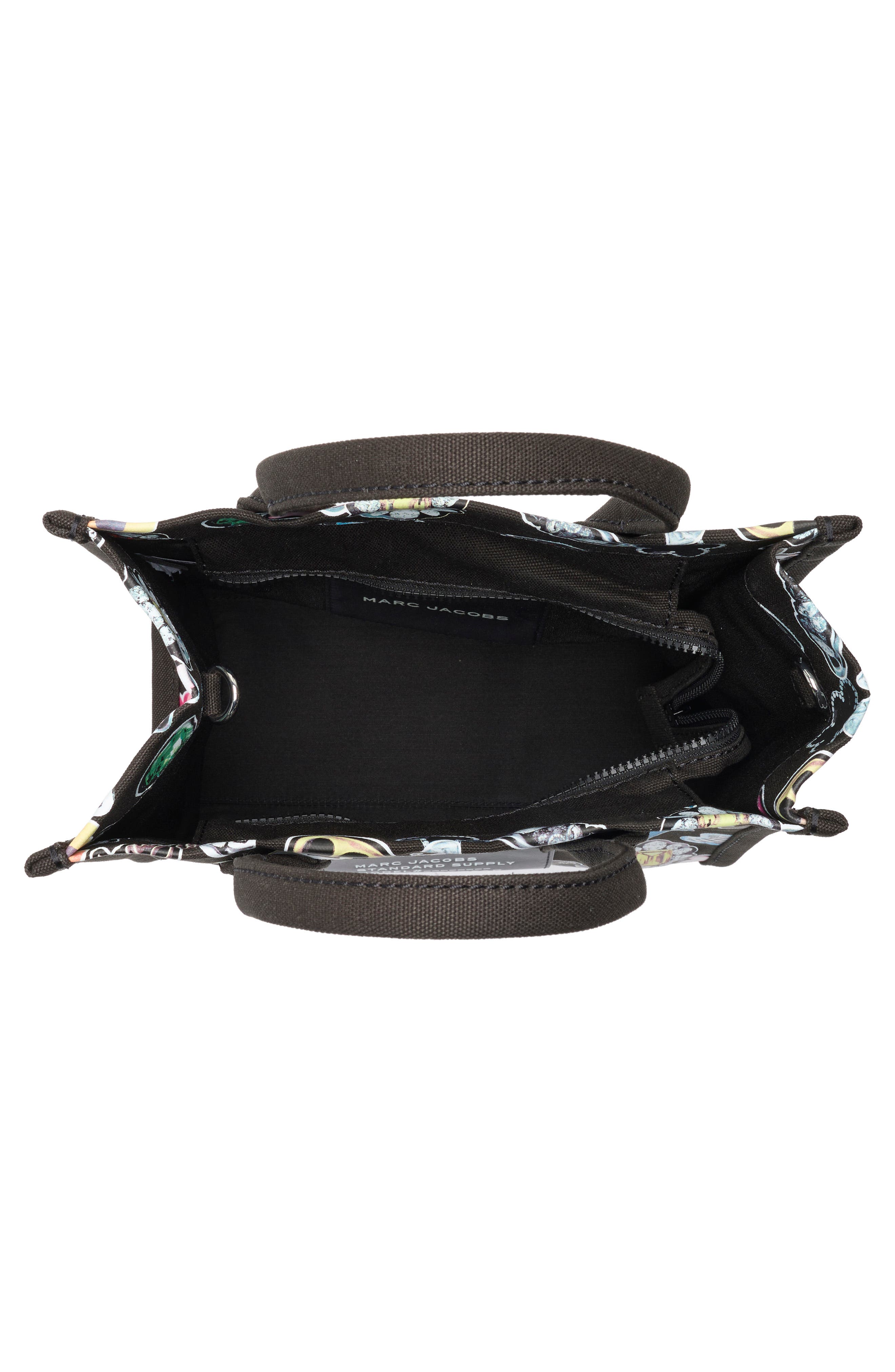 Marc Jacobs Sticker Print Canvas Tote, Alternate, color, Black Multi