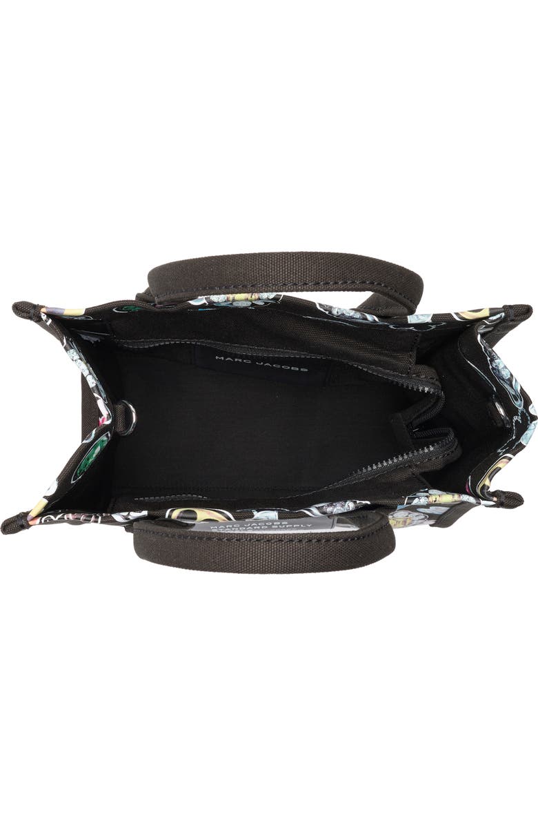 Marc Jacobs Sticker Print Canvas Tote, Alternate, color, Black Multi