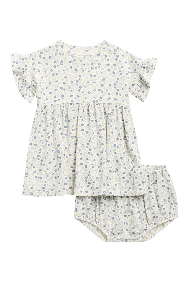 Ditsy Babydoll Dress With Bloomers, Main, color, IVORY
