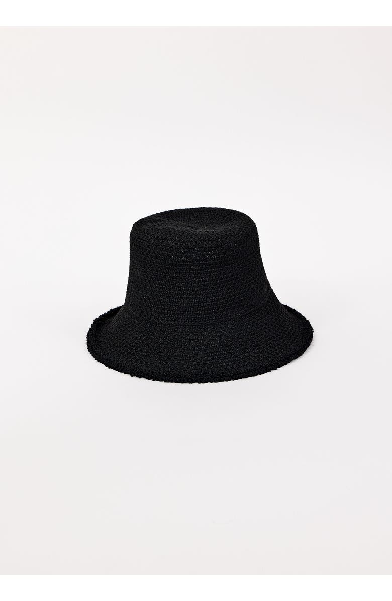 Hat Attack Penny Woven Bucket, Main, color, Black