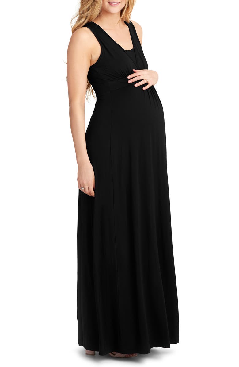 Nom Maternity Hollis Maternity/Nursing Maxi Dress, Alternate, color,