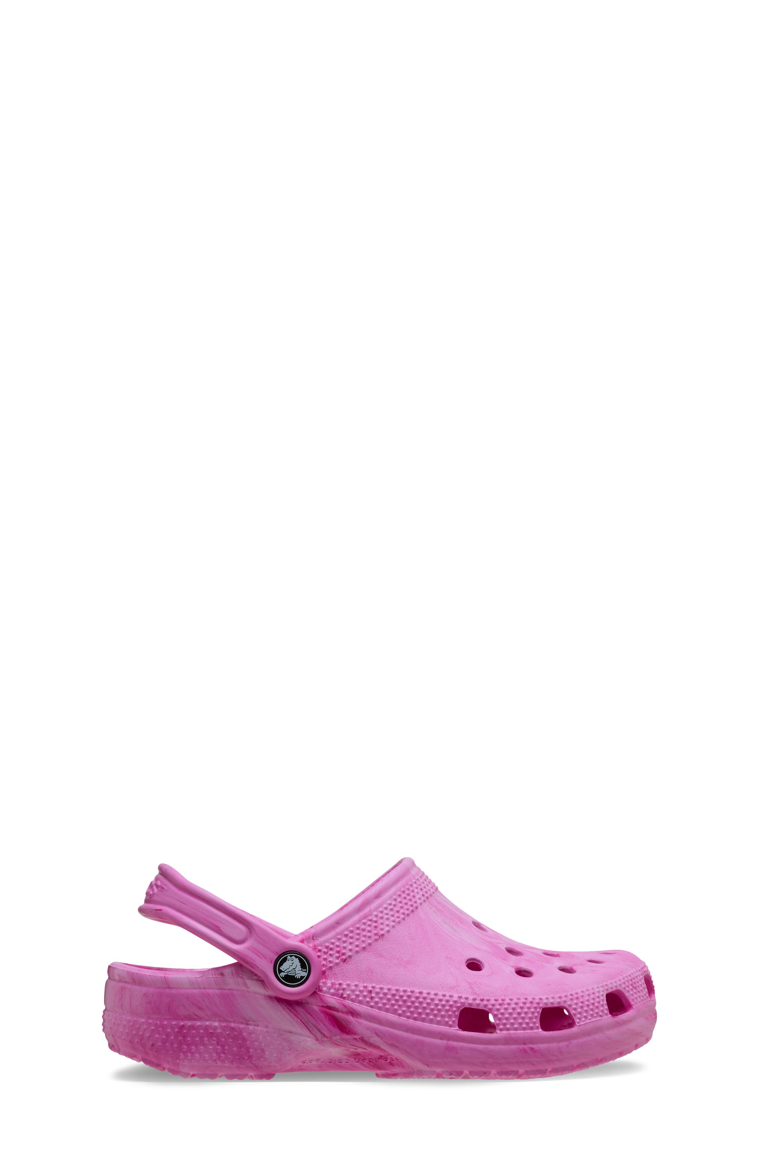 CROCS Kids' Classic Marbled Clog, Alternate, color, Pink Swirl