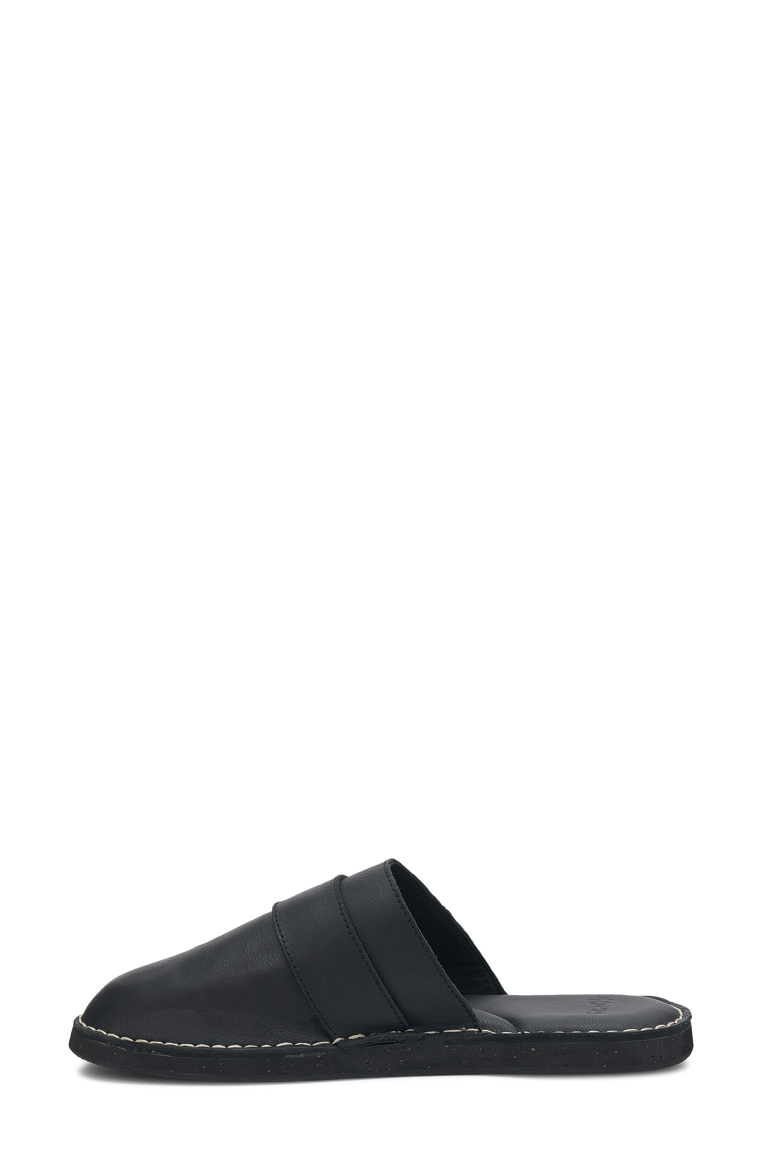 You Got My Back Crafted Leather Flat Mule, Alternate, color, BLACK LEATHER