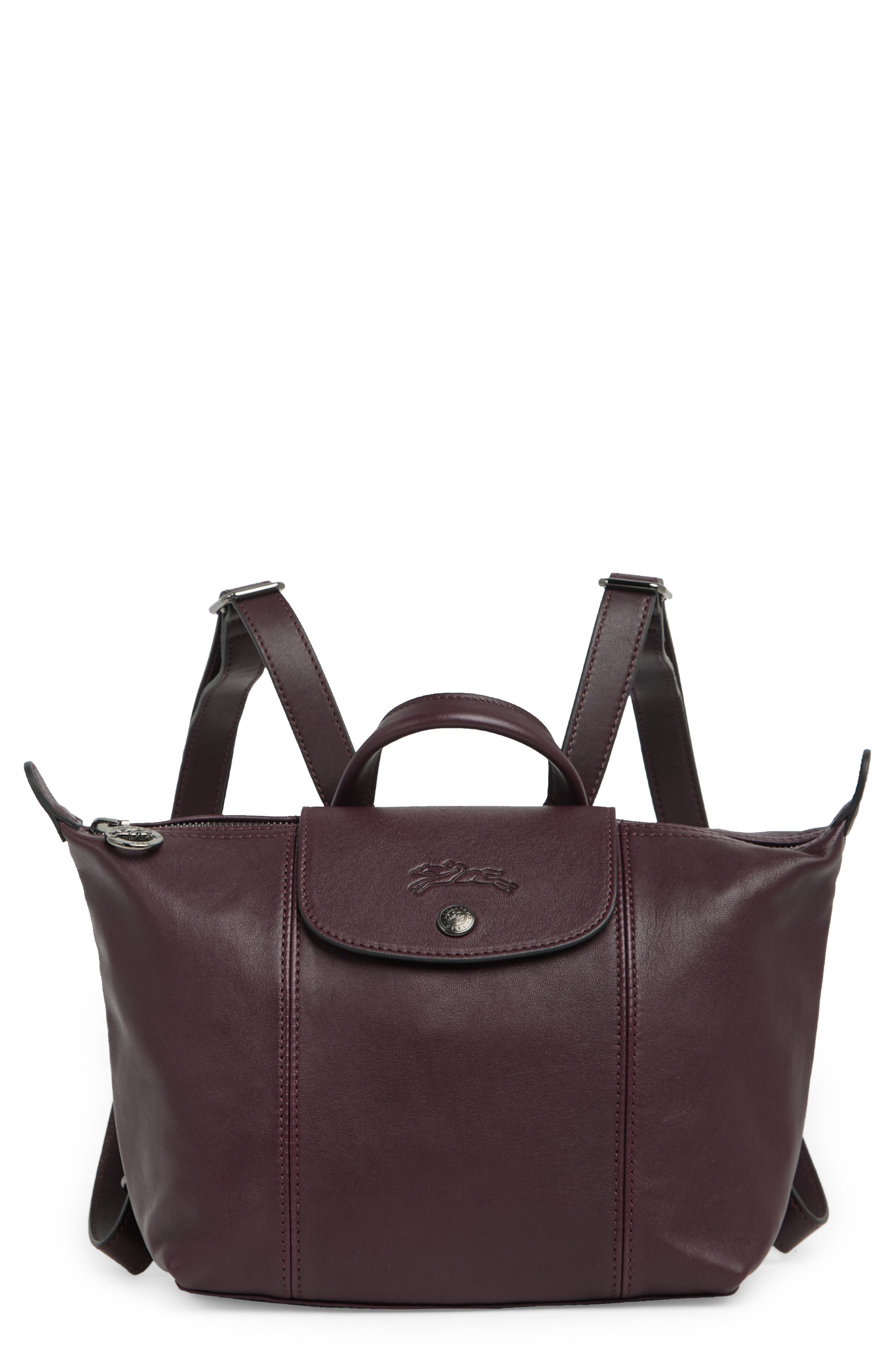 Longchamp Le Pliage Cuir Backpack, Main, color, 