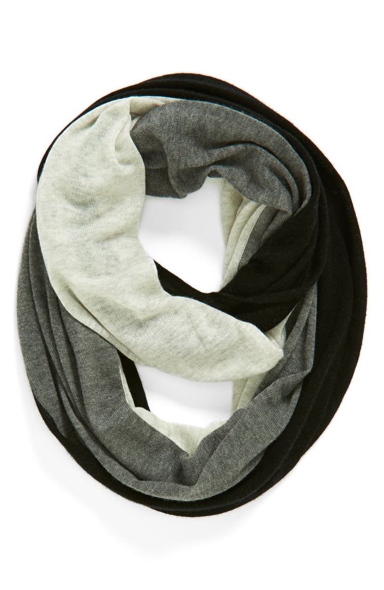 Halogen<sup>®</sup> Tricolor Cashmere Infinity Scarf, Main, color, 