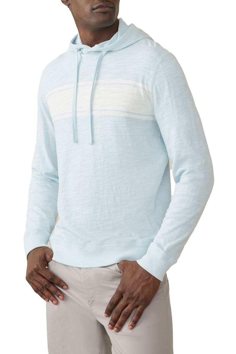 Sunwashed Slub Organic Cotton Hoodie, Main, color, SKY SURF STRIPE
