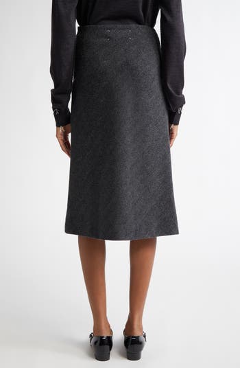 スカート Maison Margiela Black Wool Midi Skirt MAISON MARGIELA(メゾン マルジェラ)のMidi Skirt通販 | 集英社