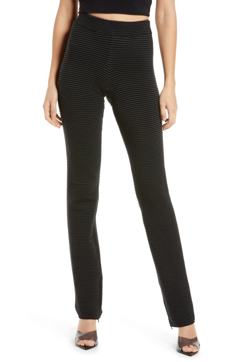 Good American Heavy Rib Wide Leg Pants, Main, color, 