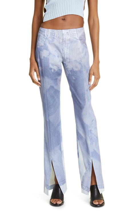 Handy Jean Print Denim Trousers