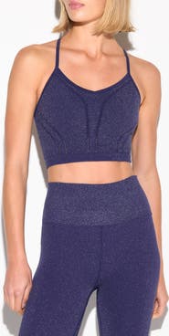 Spiritual Gangster Liberty Shimmer Long Sleeve Crop Top