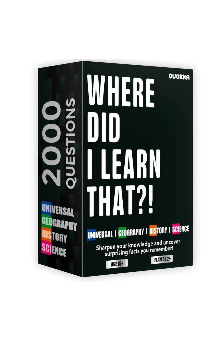 Quokka Trivia Card Games for Adults and Family, Main, color, 4 Set