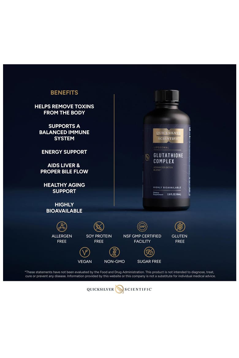 Glutathione Complex Milk Thistle and Vitamin B Complex Liquid Supplement, Alternate, color, None